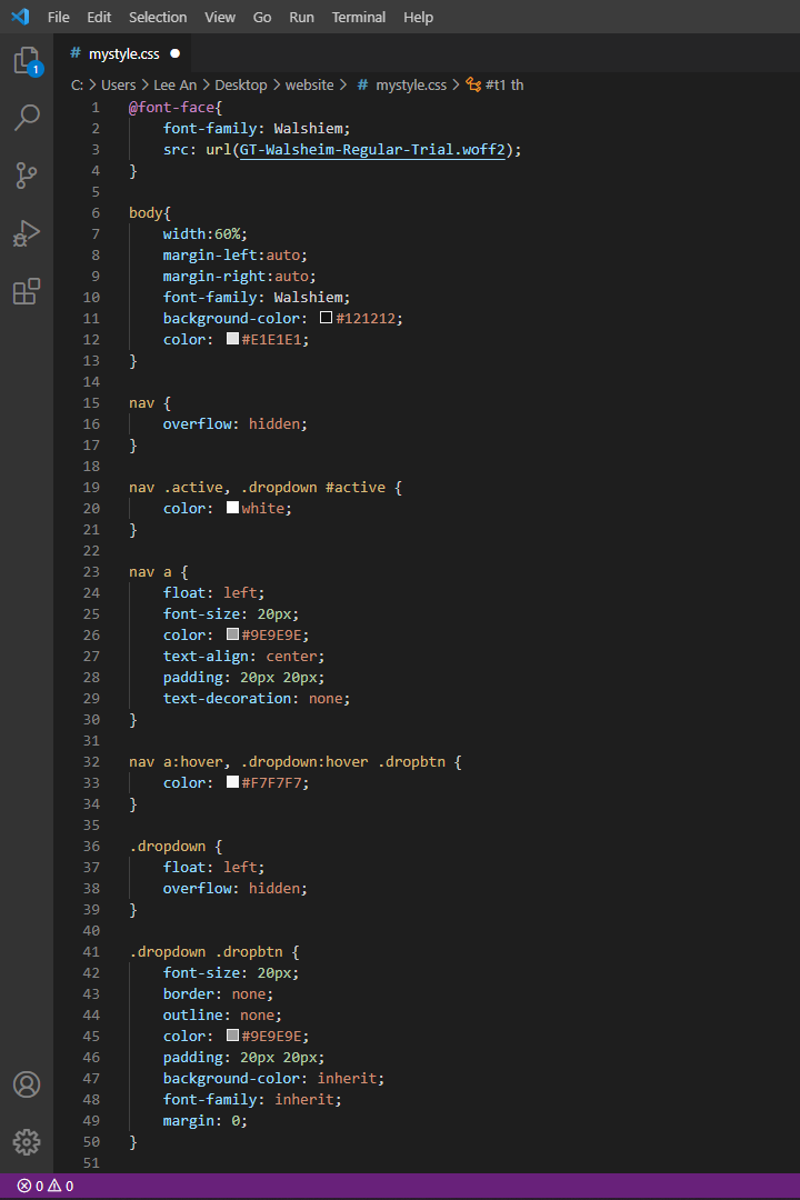 basic css code 1