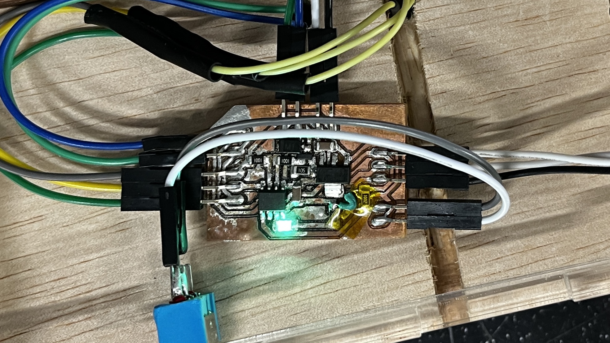 completed final project pcb
