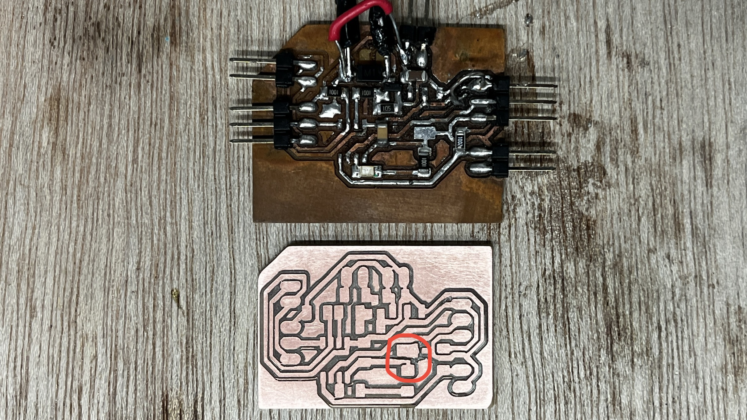 second pcb board