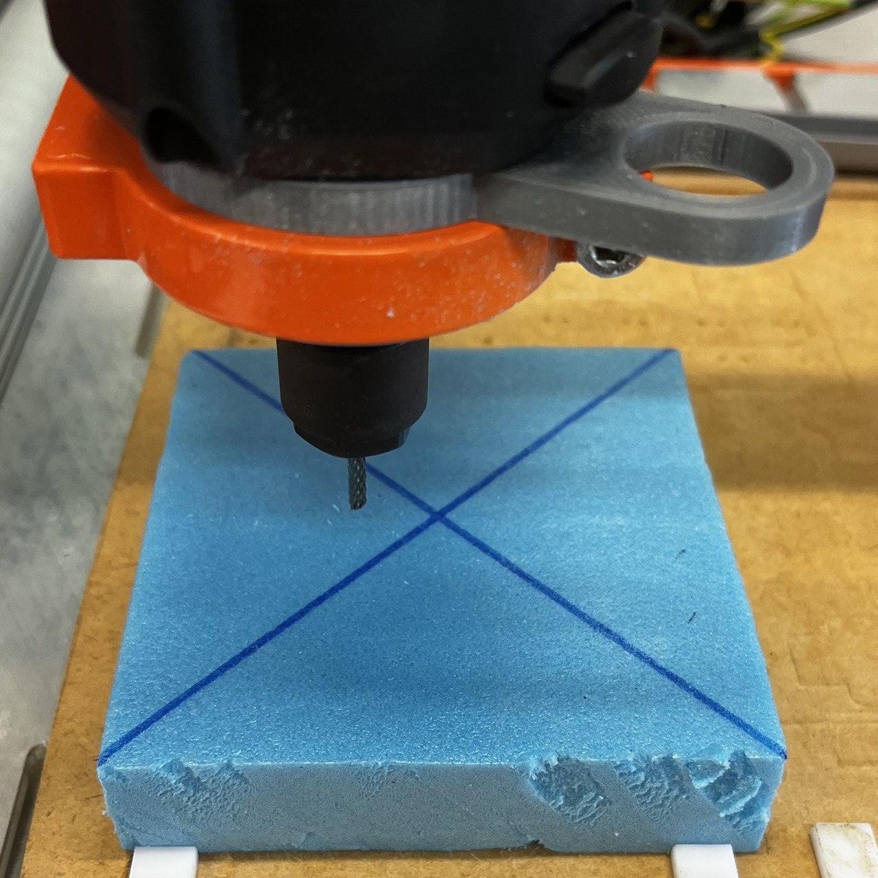 zeroing stock foam