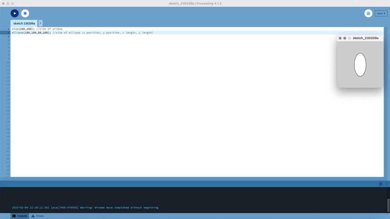 First processing program