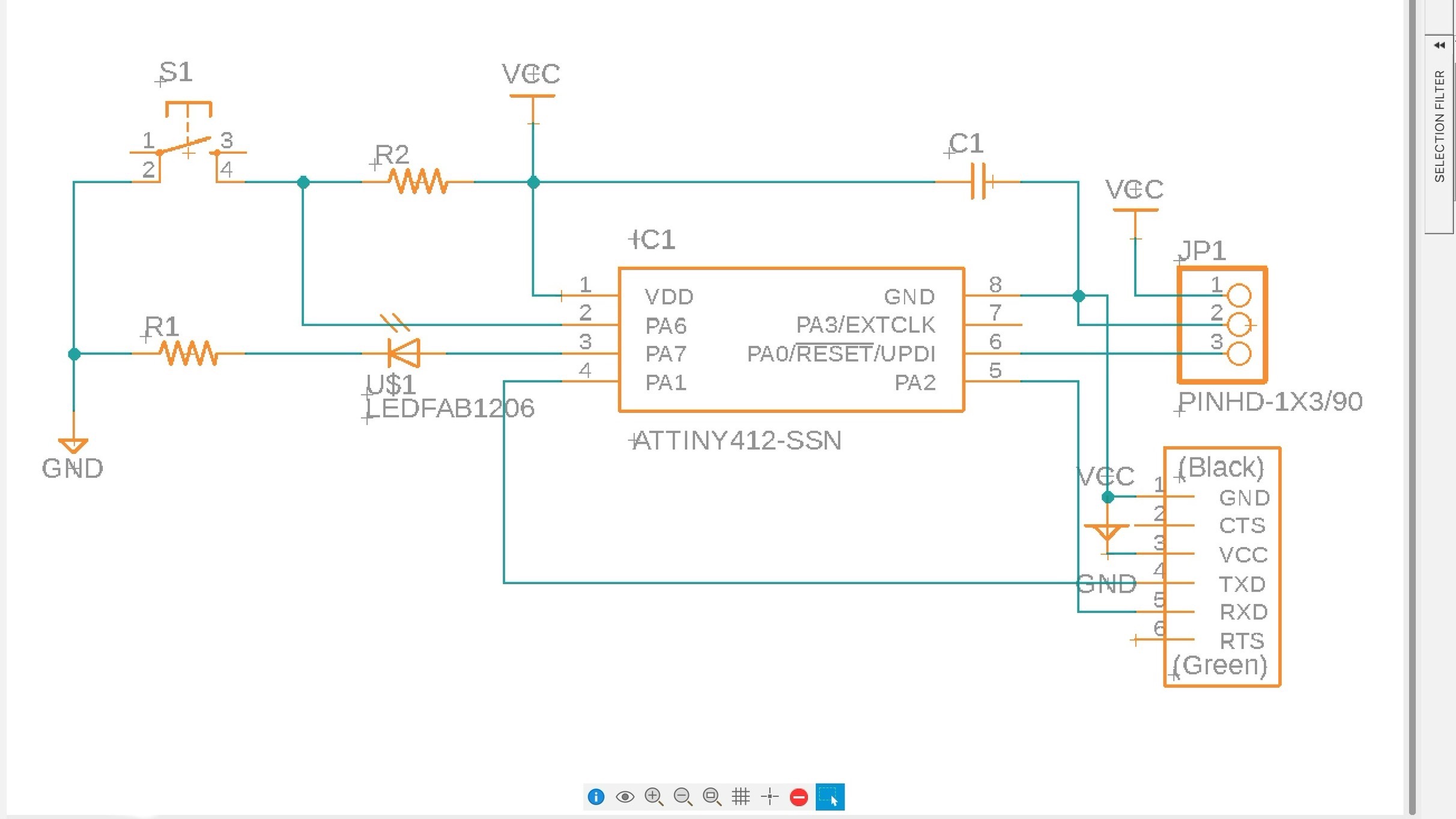 my completed schematic design